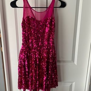 Weissman Pink Sparkly Dress Adult Small AS